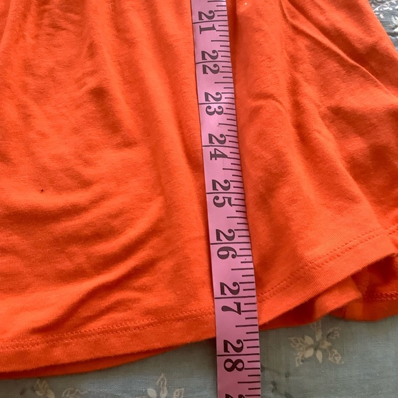 NWOT Boston Proper Orange Beaded Stretch Tunic Top Size XXS Crisscross Back - Picture 6 of 8
